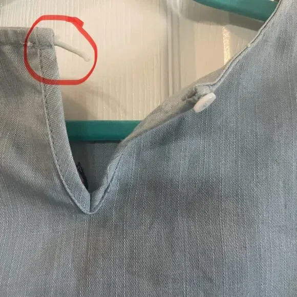 Hayden Los Angeles light blue embroidered Shift Dress size medium - Picture 4 of 16